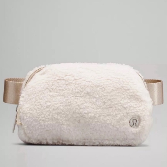 lululemon athletica Bags Lululemon Fleece Belt Bag In Natural